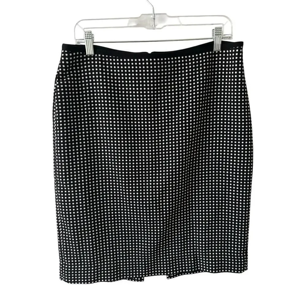 White House Black Market Black and White Pencil Skirt
